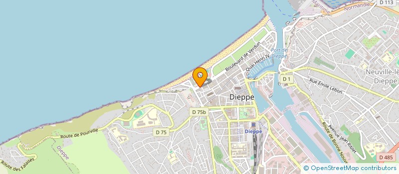 localisation de l'entreprise ESPACE COIFFURE  DIEPPE