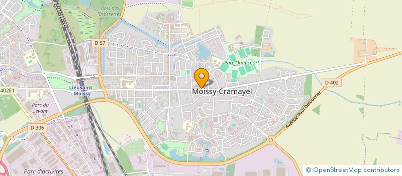 localisation de l'entreprise ESPACE COIFFURE à MOISSY-CRAMAYEL