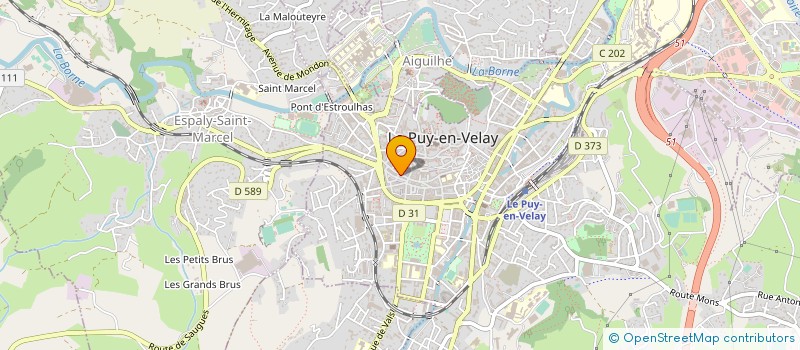 localisation de l'entreprise ESPACE COIFFURE  LE PUY-EN-VELAY
