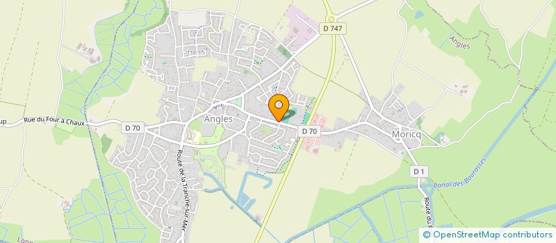 localisation de l'entreprise ESPACE COIFFURE  ANGLES