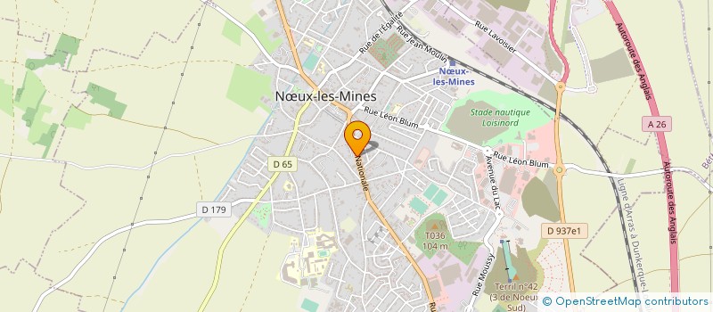 localisation de l'entreprise ESPACE COIFFURE  NUX-LES-MINES