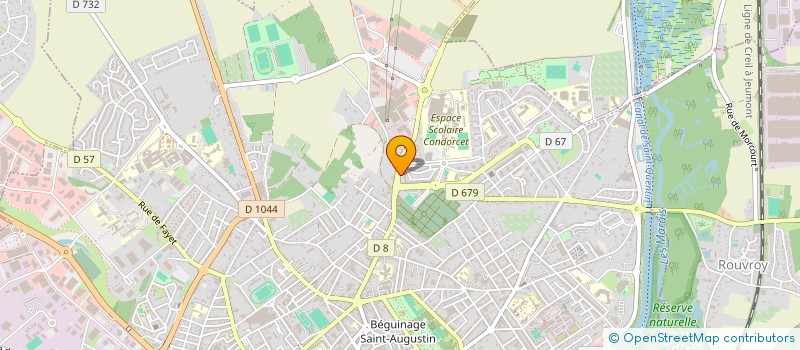 localisation de l'entreprise ESPACE COIFFURE  SAINT-QUENTIN