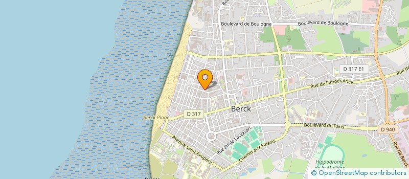 localisation de l'entreprise ESPACE COIFFURE à BERCK