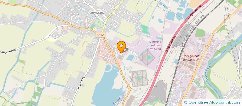 localisation de l'entreprise ESPACE COIFFURE  SEYSSES