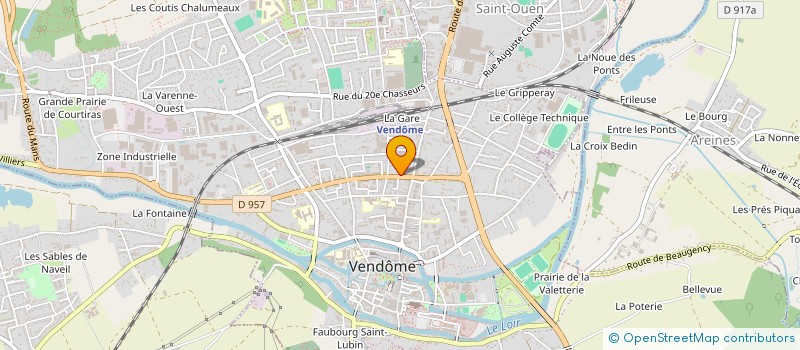 localisation de l'entreprise ESPACE COIFFURE-SYLVIE LE JEUNE à VENDOME