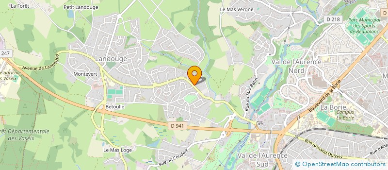 localisation de l'entreprise ESPACE COLIBRI à LIMOGES