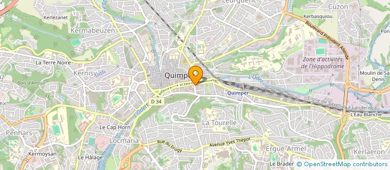 localisation de l'entreprise ESPACE COLLET à QUIMPER