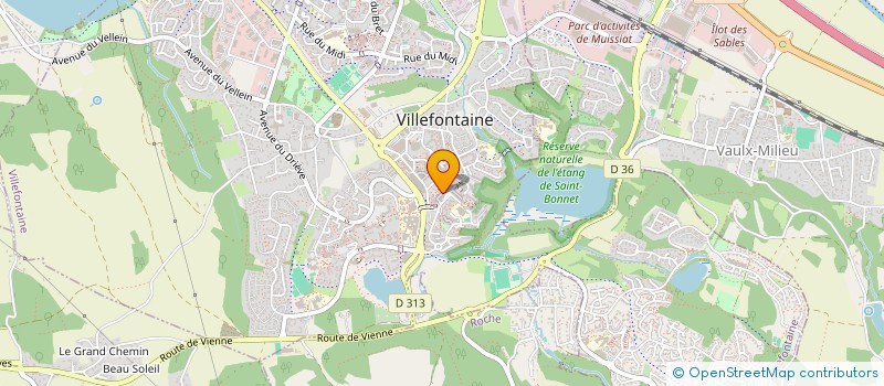 localisation de l'entreprise ESPACE COM  VILLEFONTAINE
