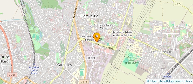 localisation de l'entreprise ESPACE COM  VILLIERS-LE-BEL