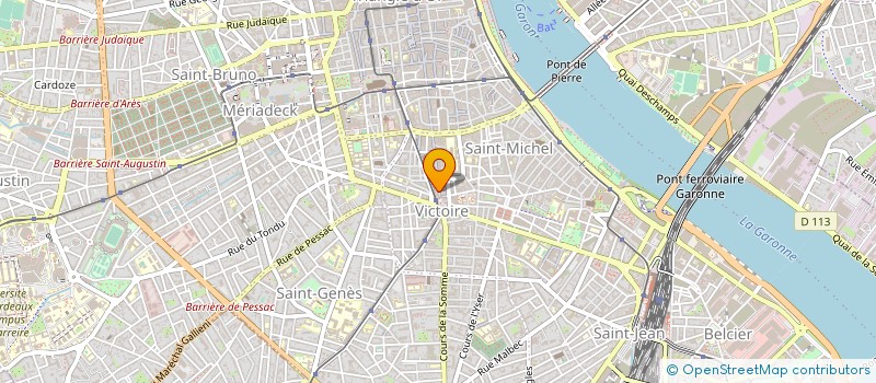 localisation de l'entreprise ESPACE COM à BORDEAUX