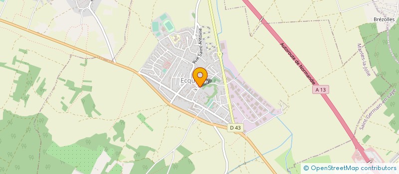 localisation de l'entreprise ESPACE COMBLES 78 à ECQUEVILLY
