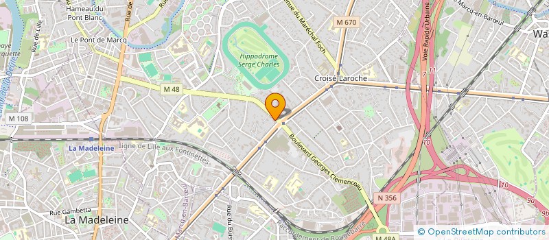 localisation de l'entreprise ESPACE COMMUNICATION à MARCQ-EN-BARŒUL