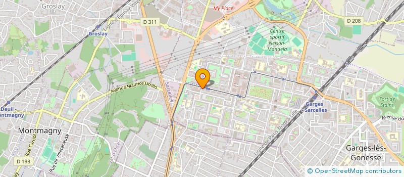 localisation de l'entreprise ESPACE COMMUNICATION à SARCELLES