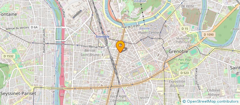 localisation de l'entreprise ESPACE COMMUNICATION  GRENOBLE