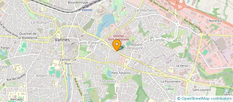 localisation de l'entreprise ESPACE COMMUNICATION ENTREPRISES à VANNES
