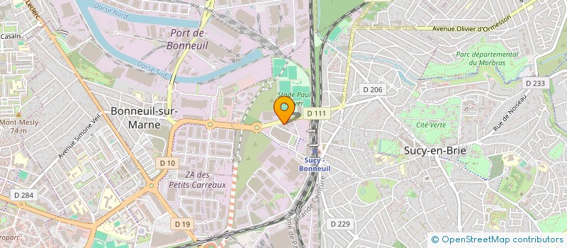 localisation de l'entreprise ESPACE COMMUNICATION PRODUCTION à SUCY-EN-BRIE