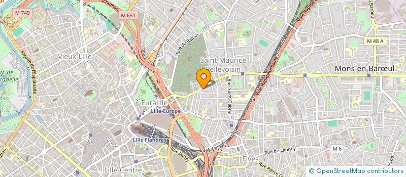 localisation de l'entreprise ESPACE COMPUTER à LILLE