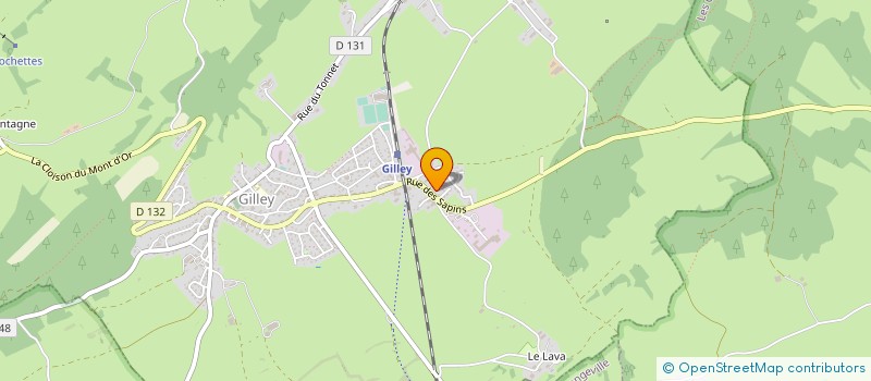 localisation de l'entreprise ESPACE CONCEPT 2008  GILLEY