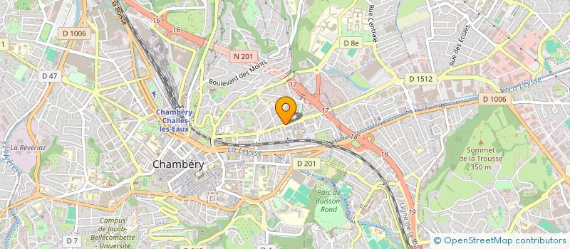 localisation de l'entreprise ESPACE CONCEPT à CHAMBERY