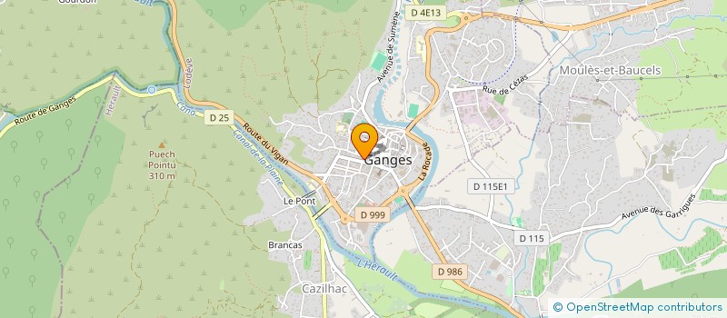 localisation de l'entreprise ESPACE CONCEPT à GANGES