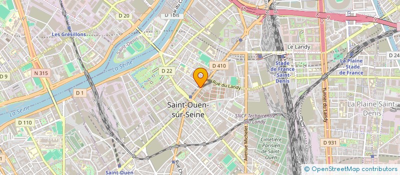 localisation de l'entreprise ESPACE CONCEPT DESIGN à SAINT-OUEN-SUR-SEINE