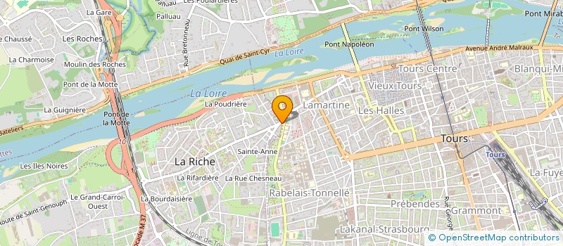 localisation de l'entreprise ESPACE CONDUITE 37  LA RICHE