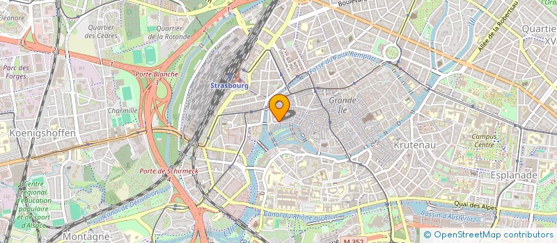 localisation de l'entreprise ESPACE CONFERENCIER PETITE FRANCE  STRASBOURG