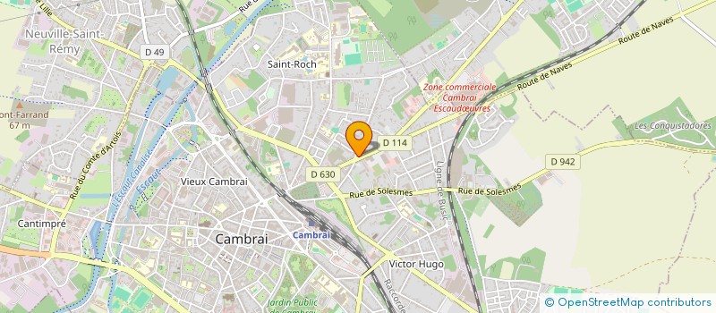 localisation de l'entreprise ESPACE CONFORT - LEGROS à CAMBRAI