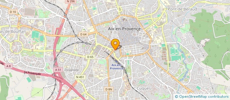 localisation de l'entreprise ESPACE CONSEIL ORGANISATION DIFFUSION à AIX-EN-PROVENCE