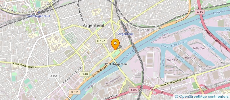localisation de l'entreprise ESPACE CONSTRUCTION à ARGENTEUIL