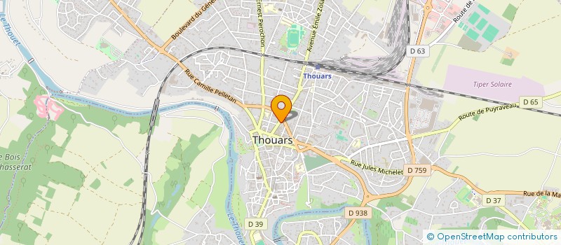 localisation de l'entreprise ESPACE CONSTRUCTION à THOUARS