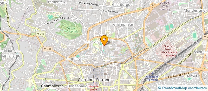 localisation de l'entreprise ESPACE CONSTRUCTION à CLERMONT-FERRAND