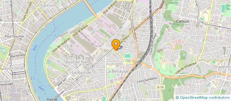 localisation de l'entreprise ESPACE CONSTRUCTION à BORDEAUX
