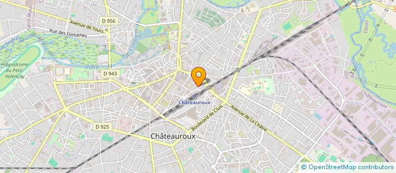 localisation de l'entreprise ESPACE CONSTRUCTION CENTRE à CHATEAUROUX