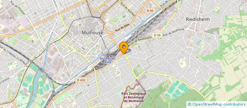 localisation de l'entreprise ESPACE CONSTRUCTIONS à MULHOUSE