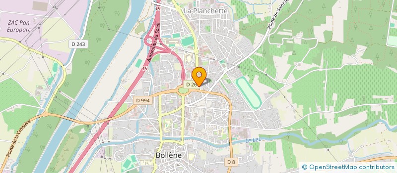 localisation de l'entreprise ESPACE CONTROLE VAUCLUSIEN à BOLLENE