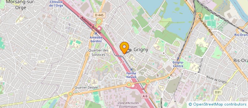 localisation de l'entreprise ESPACE COPIA à GRIGNY