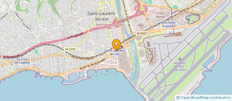 localisation de l'entreprise ESPACE COTE D'AZUR à SAINT-LAURENT-DU-VAR