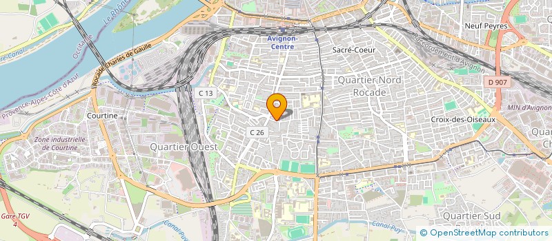 localisation de l'entreprise ESPACE COULEUR  AVIGNON