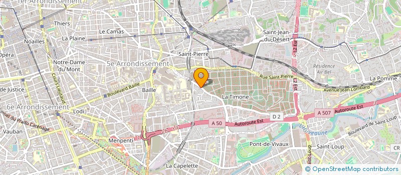 localisation de l'entreprise ESPACE COULEURS à MARSEILLE