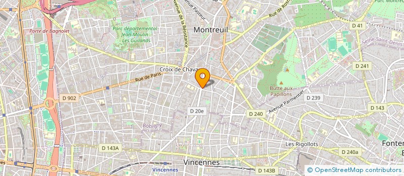 localisation de l'entreprise ESPACE COURSES 2000 à MONTREUIL
