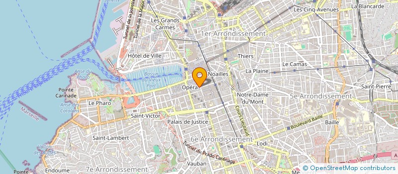 localisation de l'entreprise ESPACE COURTAGE PROTEINES à MARSEILLE