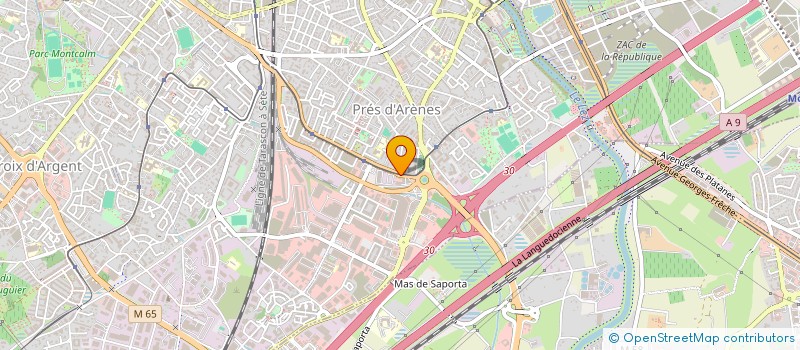localisation de l'entreprise ESPACE COWORKING MONTPELLIER CP à MONTPELLIER