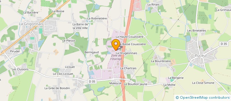 localisation de l'entreprise ESPACE CREATIC  PUCEUL