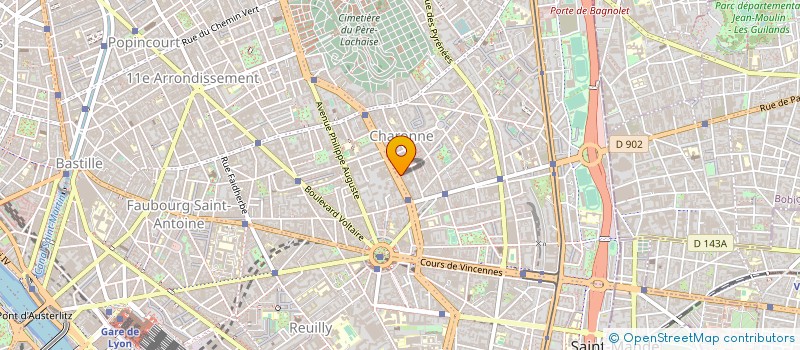 localisation de l'entreprise ESPACE CREATION à PARIS