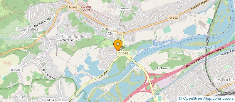 localisation de l'entreprise ESPACE CREATION à MOULINS-LES-METZ