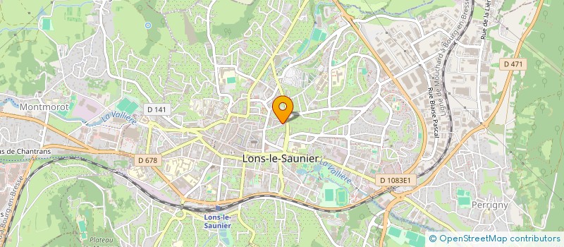 localisation de l'entreprise ESPACE CREATION à LONS-LE-SAUNIER