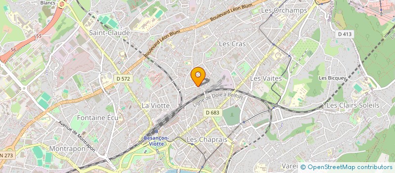 localisation de l'entreprise ESPACE CREATION HABITAT EN ABREGE ECH à BESANCON