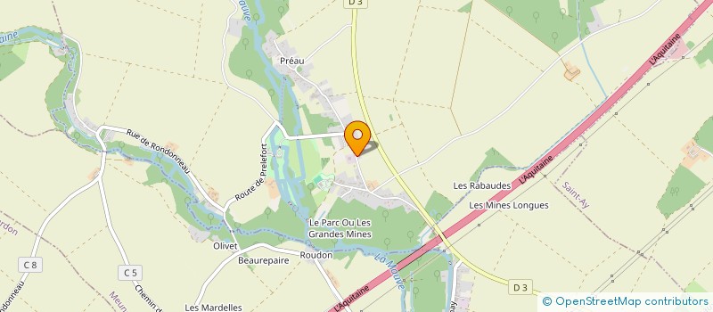 localisation de l'entreprise ESPACE CREATION SARL à HUISSEAU-SUR-MAUVES