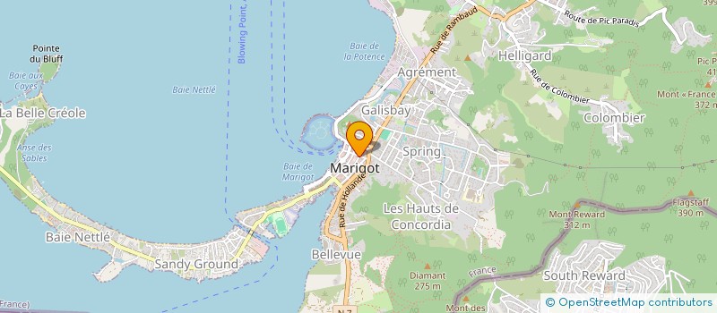 localisation de l'entreprise ESPACE CREOLE à SAINT MARTIN